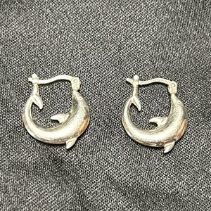 Lady’s Sterling Dolphin Earrings